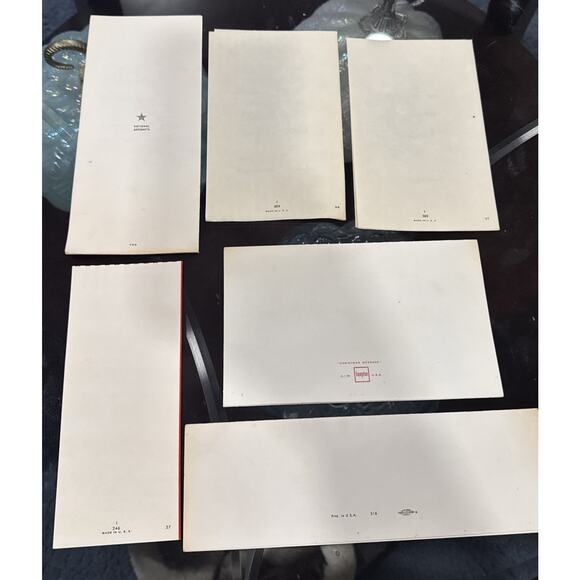 Vintage Lot Of 6 Used Christmas Cards - Picture 4 of 6